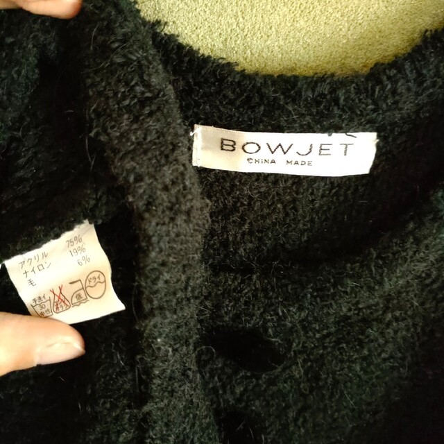 BOWJET もこもこワンピース　M　ノースリーブ　発表会　黒 レディースのフォーマル/ドレス(その他ドレス)の商品写真