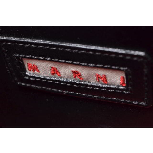 MARNI バイカラー レザー ハンドバッグ