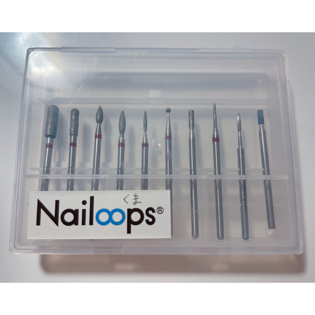 【ほぼ未使用】Nailoops(ネイループス) クリンナップ ビットセット