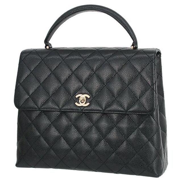 CHANEL - シャネル ハンドバッグ マトラッセ ブラック レディース CC 美品 6334