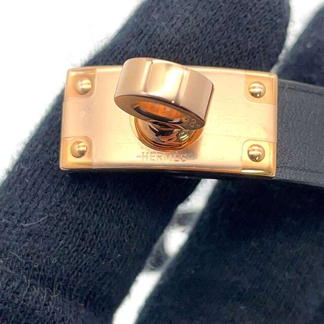 エルメス グローブホルダー ケリー ブラック/ピンクゴールド金具