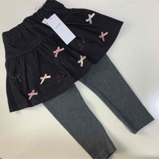 エニィファム(anyFAM)のmamini様専用♡新品 エニィファム AnyFAMデニムリボンスカッツ♡100(パンツ/スパッツ)