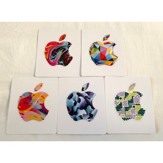 Apple Gift Card ステッカーシール 5種(しおり/ステッカー)