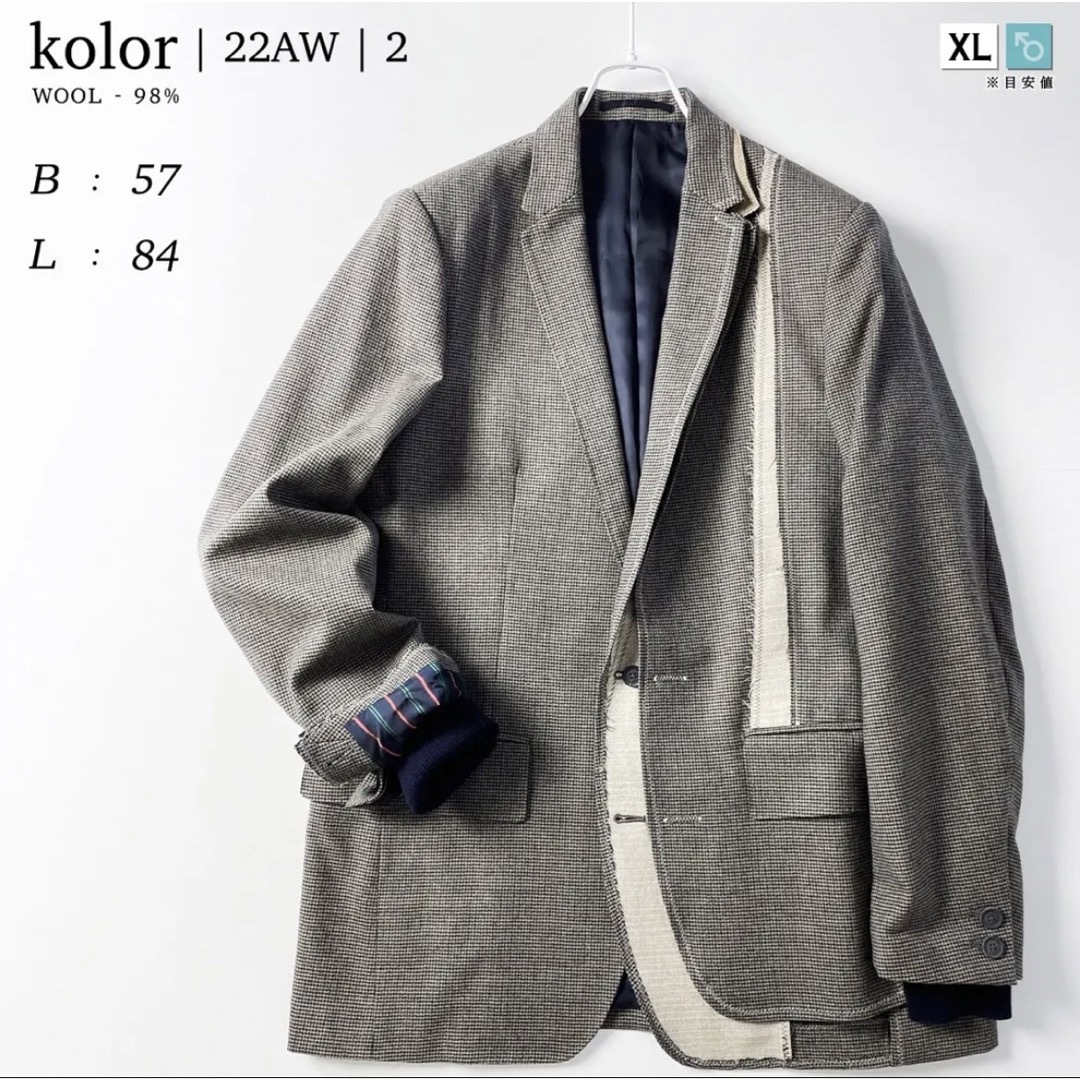 kolor - kolor テーラード ジャケット サイズ2 完売品の通販 by ジョン
