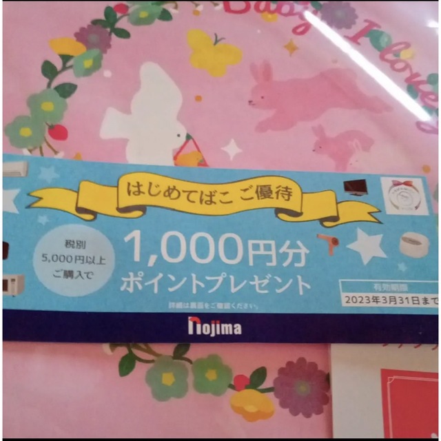 はじめてばこ　スタジオアリス　ノジマ　割引券　ファンケル チケットの優待券/割引券(ショッピング)の商品写真