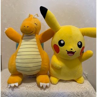 ポケモン(ポケモン)のポケモン でっかいぬいぐるみ ぬいぐるみ ピカチュー カイリュー(ぬいぐるみ)