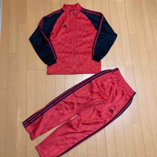 アディダス(adidas)の赤×黒 adidas ジャージ上下(その他)