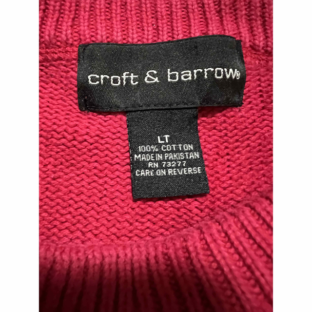 croft&barrow ニット　コットンニット　ビックサイズ  ゆるだぼ　古着 メンズのトップス(ニット/セーター)の商品写真