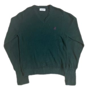 ラコステ(LACOSTE)の90s 古着 アイゾッド USA製 ニット セーター 刺繍ロゴ アースカラー(ニット/セーター)