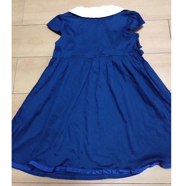 トッカ 130 紺 ワンピース 美品 - ドレス/フォーマル