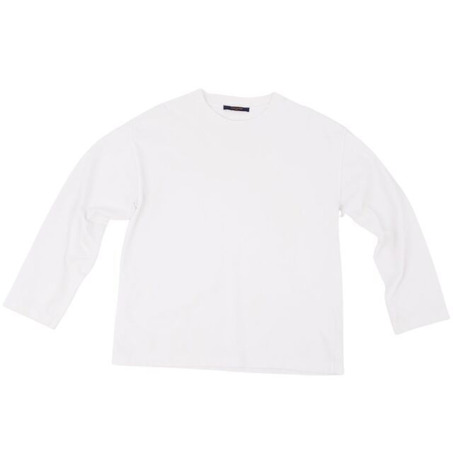 LOUIS VUITTON(ルイヴィトン)の美品 ルイヴィトン LOUIS VUITTON Tシャツ インサイドアウト ロングスリーブ カットソー メンズ 長袖 トップス S ホワイト メンズのトップス(Tシャツ/カットソー(半袖/袖なし))の商品写真