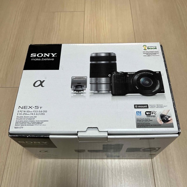 SONY ダブルズームレンズキツト NEX-5T NEX-5TY(B)レンズ2本付きその他付属