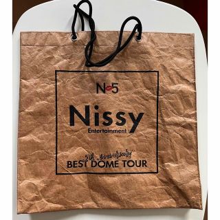 トリプルエー(AAA)の【Nissy】 N5 LIVEグッズ プレミアムシート特典 トートバッグ②(アイドルグッズ)