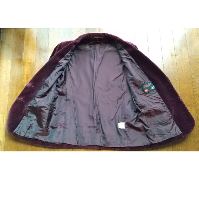 ベロアテーラードジャケット レディース サイズ42/L レディースのジャケット/アウター(テーラードジャケット)の商品写真