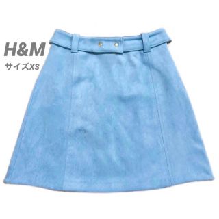 エイチアンドエム(H&M)の【極美品】H&M スウェード風スカート(ミニスカート)