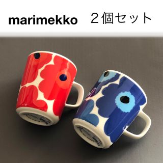 マリメッコ(marimekko)のマリメッコ【marimekko】ウニッコ・マグカップ・mug・２個セット(食器)