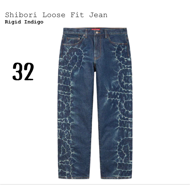 激安正規 Supreme - Supreme Shibori Loose Fit Jean デニム+ジーンズ