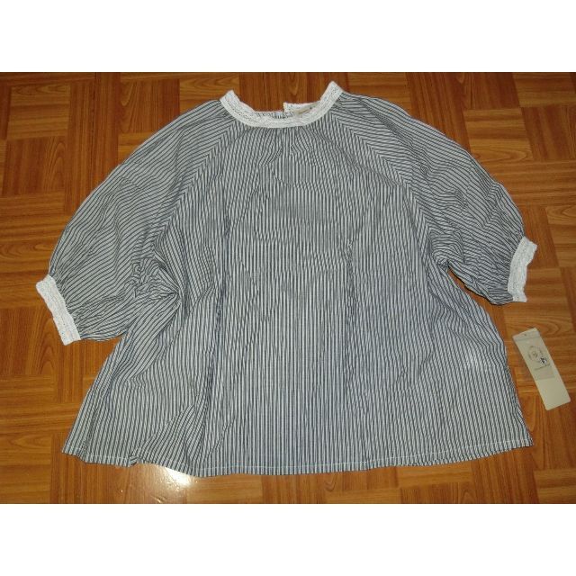 SM2(サマンサモスモス)のSamansa Mos2 レースストライプブラウス レディースのトップス(シャツ/ブラウス(長袖/七分))の商品写真