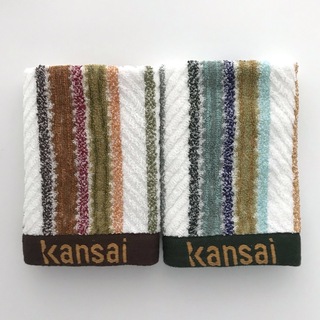 カンサイヤマモト(Kansai Yamamoto)のKANSAI ミニタオル 2枚セット（赤系、青系）山本寛斎(タオル/バス用品)