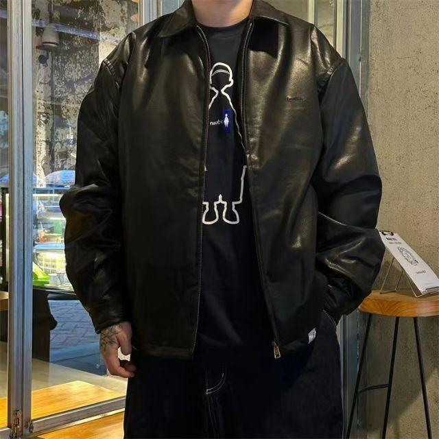 日本代理店正規品 NAUTICA/ノーティカ Vegan Leather Jacket サイズM 