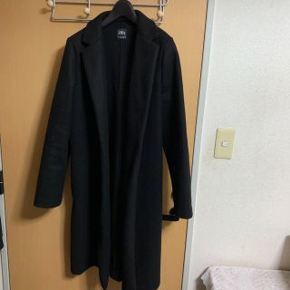 ザラ(ZARA)のZARA ロングコート　黒　L(その他)