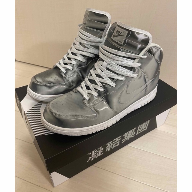 CLOT × Nike Dunk High "Silver/Flux" 29cm