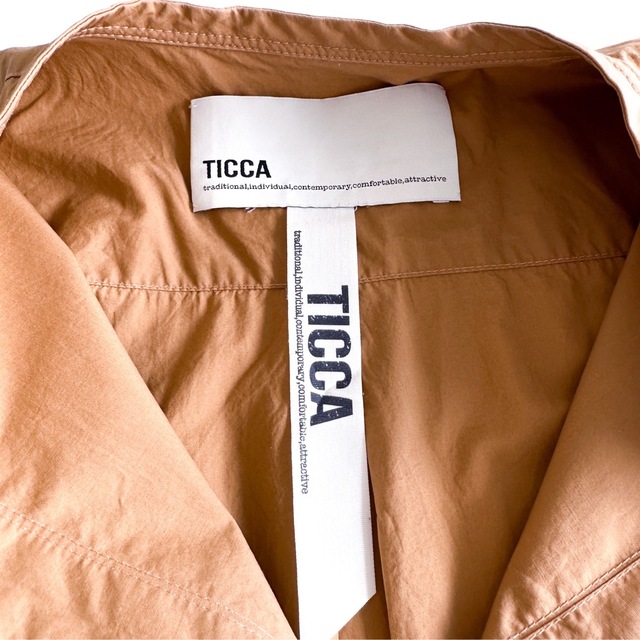 TICCA(ティッカ)のTICCA（ティッカ）バンドカラーコットンシャツ レディースのトップス(シャツ/ブラウス(長袖/七分))の商品写真