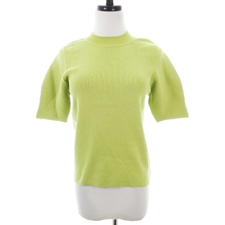 ムルーア(MURUA)のムルーア MURUA ニット セーター 半袖 モックネック 薄手 無地 F 緑(ニット/セーター)