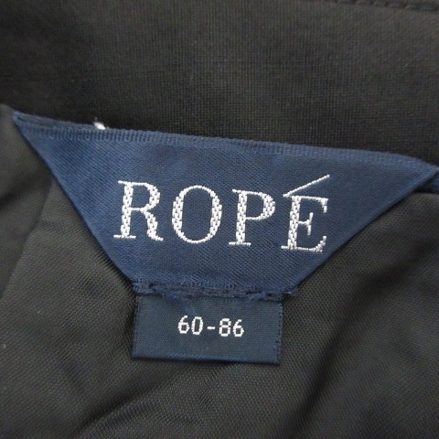 ROPE’(ロペ)のロペ ROPE スカート タイト ひざ丈 薄手 ウール 無地 60-86 黒 レディースのスカート(ひざ丈スカート)の商品写真