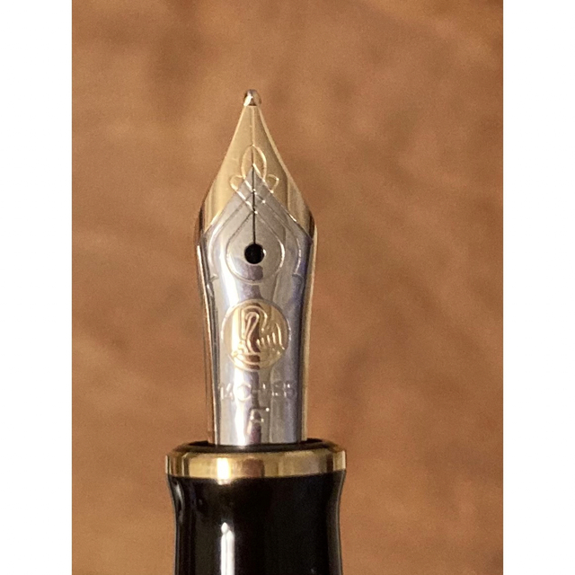 ペリカン 万年筆 スーべレーン M400 茶縞 F（細字）