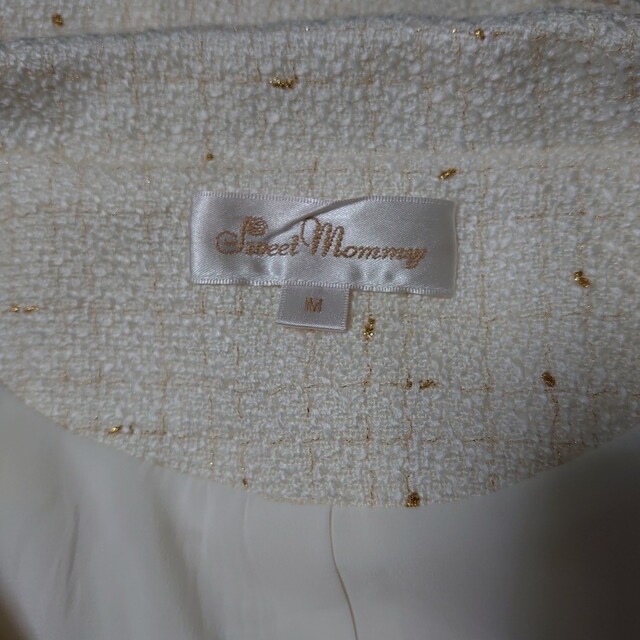 美品　スイートマミー　上品なツイードの長袖テーラードジャケット　Mサイズ レディースのジャケット/アウター(テーラードジャケット)の商品写真