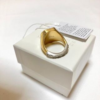 人気の新作 SOSU 新品 リング 7 shoppetaluma.com マルジェラ 2連