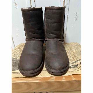 アグ(UGG)のウィメンズクラシックショートレザーシープスキンブーツ中古(ブーツ)