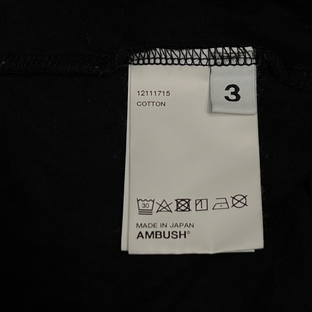 AMBUSH(アンブッシュ)の【美品:size3】Amazon AMBUSH Tシャツ メンズのトップス(Tシャツ/カットソー(半袖/袖なし))の商品写真