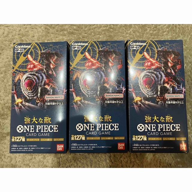 ONE PIECE - 新品未開封 ワンピースカードゲーム 強大な敵 3BOX OP-03
