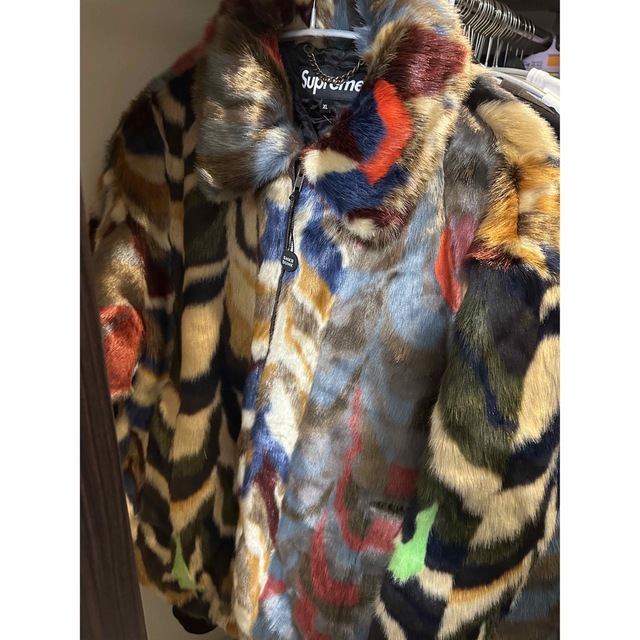 Supreme Supreme Supreme Multicolor Faux Fur Bomber Jacket Multi XL