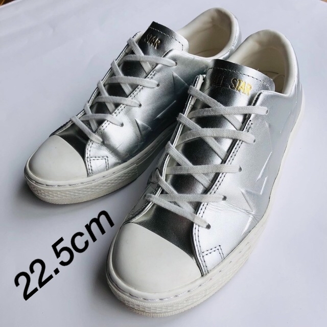 ALL STAR（CONVERSE）(オールスター)のコンバース オールスター クップ トリオスター EB OX シルバー　22.5 レディースの靴/シューズ(スニーカー)の商品写真