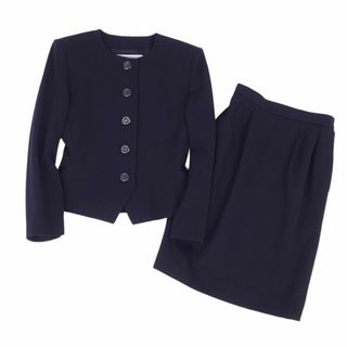 サンローラン(Saint Laurent)の美品 Vintage イヴサンローラン Yves Saint Laurent セットアップ スカートスーツ ジャケット スカート レディース ジャケット：M スカート：S ネイビー(スーツ)