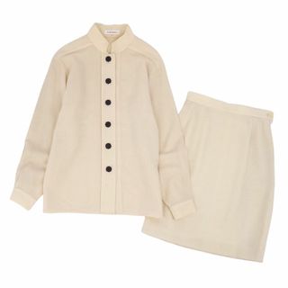 サンローラン(Saint Laurent)の美品 Vintage イヴサンローラン Yves Saint Laurent セットアップ スカートスーツ ジャケット スカート レディース 34(S相当) ベージュ(スーツ)