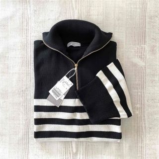 DEUXIEME CLASSE - 【TRICOTS JEAN MARC】BLACK BORDER HALF ZIPの通販