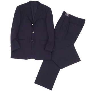 バーバリーブラックレーベル(BURBERRY BLACK LABEL)の極美品 Vintage バーバリー Burberrys セットアップ スーツ テーラードジャケット スラックスパンツ メンズ 94-82-175 A6(L相当)ネイビー(セットアップ)