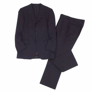 バーバリーブルーレーベル(BURBERRY BLUE LABEL)の美品 バーバリー ブラックレーベル BURBERRY BLACK LABEL セットアップ スーツ テーラードジャケット スラックスパンツ メンズ 92-76-170 38R(M相当) ネイビー(セットアップ)