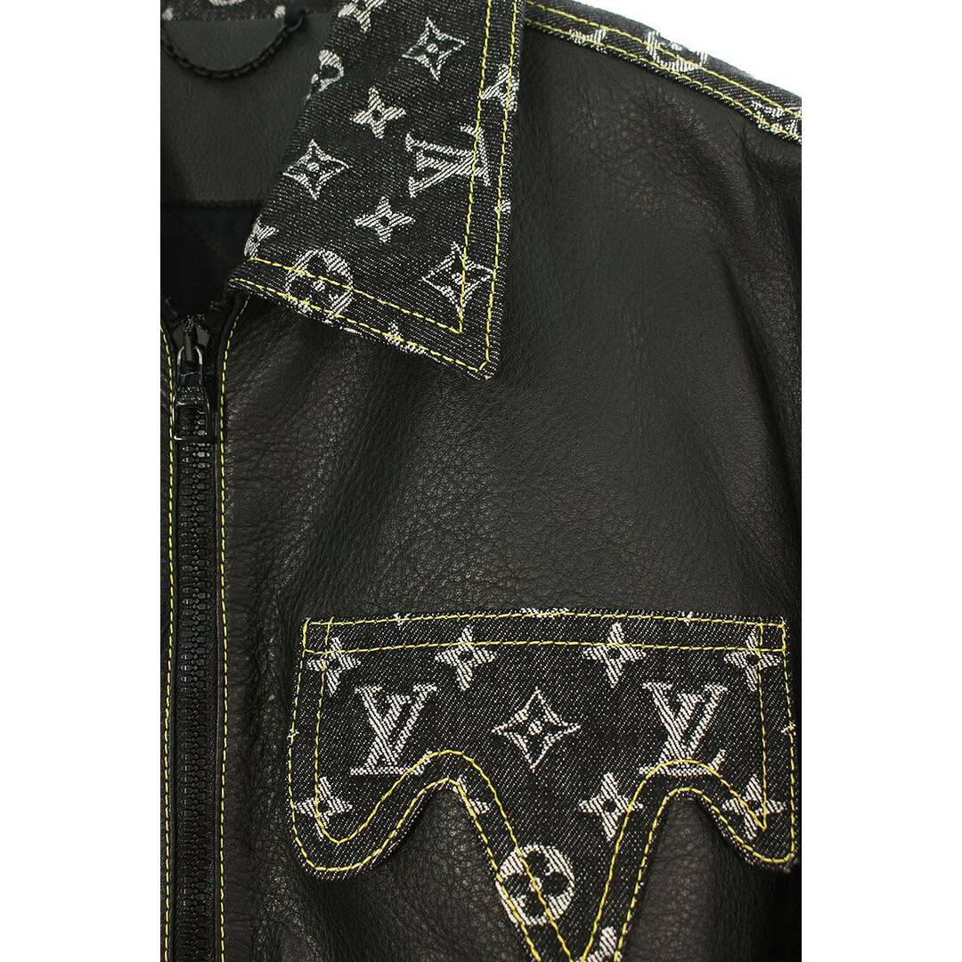 LOUIS VUITTON(ルイヴィトン)のルイヴィトン ×NIGO 22SS RM221M YOK HML04E クレイジーミックスレザージャケット  メンズ 48 メンズのジャケット/アウター(レザージャケット)の商品写真