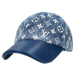 ルイヴィトン(LOUIS VUITTON)のルイヴィトン M77438 デニムモノグラムキャップ メンズ L(帽子)