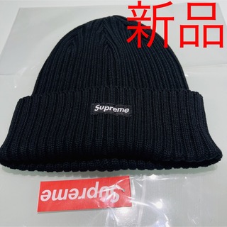 シュプリーム(Supreme)の新品 supreme オーバーダイド ビーニー 黒 シュプリーム ニット帽(ニット帽/ビーニー)