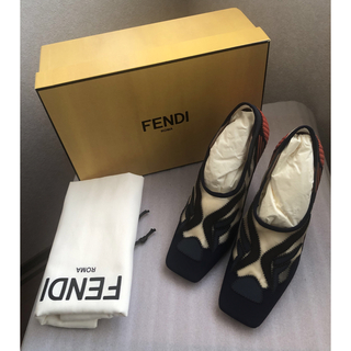 フェンディ(FENDI)の新品✴︎フェンデｨ  パンプス  マルチカラーテクニカルメッシュ(ハイヒール/パンプス)