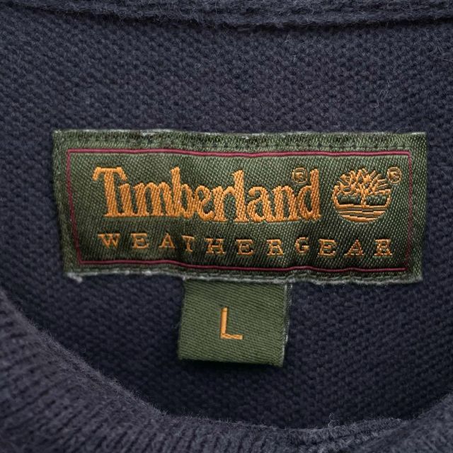 Timberland(ティンバーランド)の【ビッグサイズ】ティンバーランド ワンポイント 刺繍ロゴ 長袖 ポロシャツ 紺 メンズのトップス(ポロシャツ)の商品写真