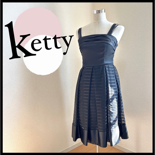 ketty(ケティ)のketty ケティ 膝丈ワンピース L ノースリーブワンピース 式場 レディースのワンピース(ひざ丈ワンピース)の商品写真