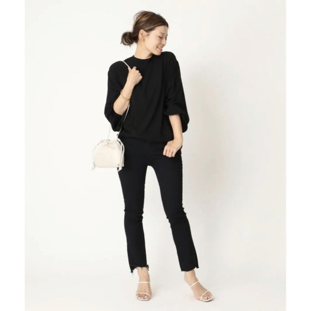 MOTHER マザー BLACK INSIDER CROP 27