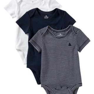 ベビーギャップ(babyGAP)の定価3900円 新品♡babyGap ボディスーツ 3枚セット 70♡ロンパース(肌着/下着)